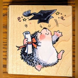 Graduation Themed Rubber Stamp Set of 3